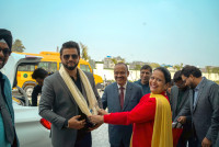 Cricket Pitch inaugural day by  Suresh Raina