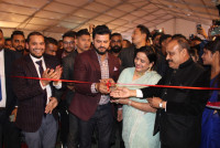 Cricket Pitch inaugural day by  Suresh Raina